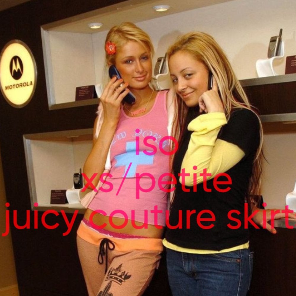 ISO: Juicy Couture Skirts in size XS or marked P for Petite!